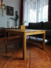 Konferenční stolek z dubového masivu